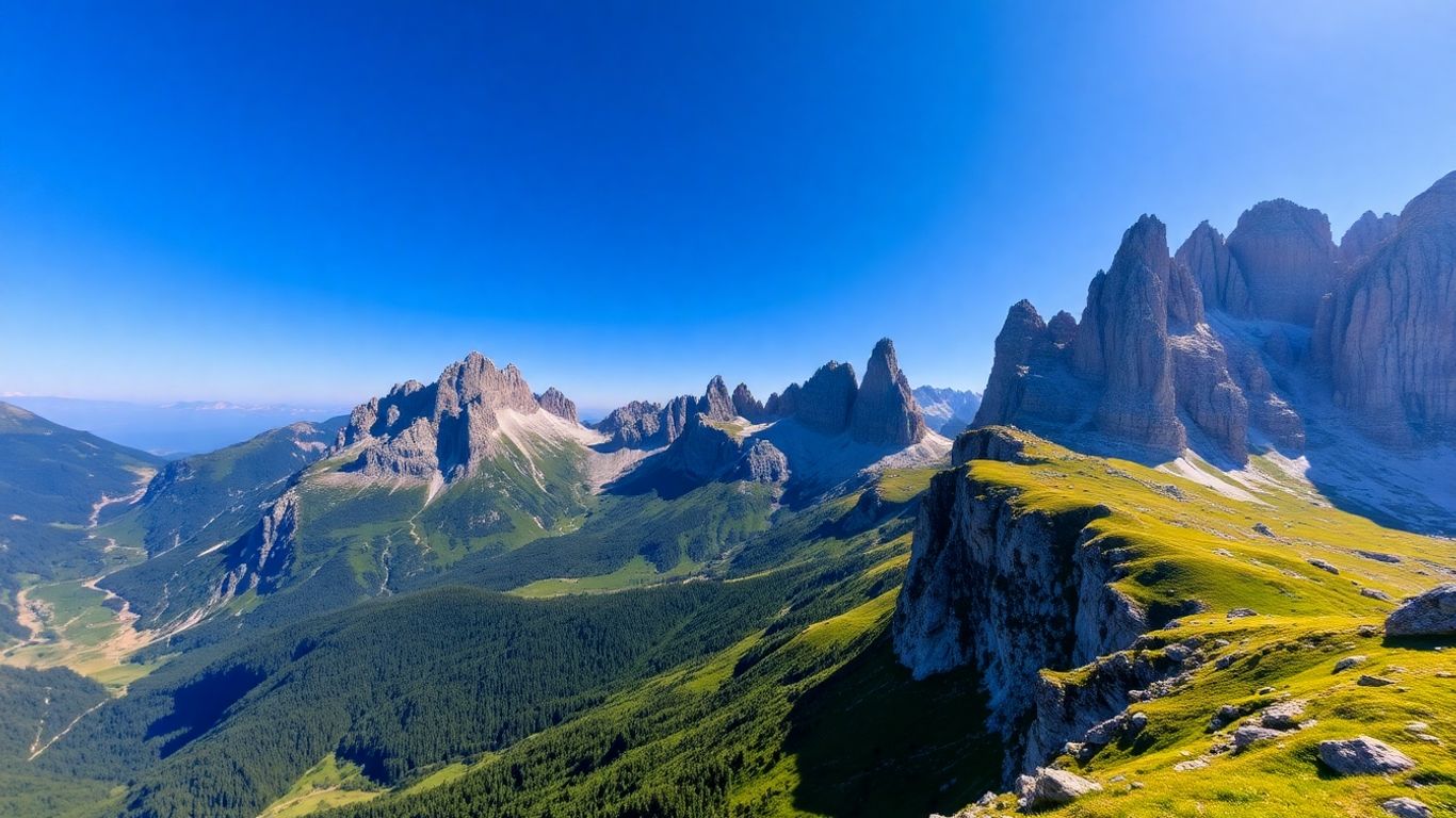 Górskie szlaki w Tatrach z widokiem na szczyty