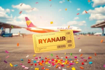Tanie bilety lotnicze Ryanair na wakacje 2025.