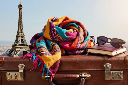 Prezenty świąteczne dla podróżnika, walizka, pamiątki, paszport.