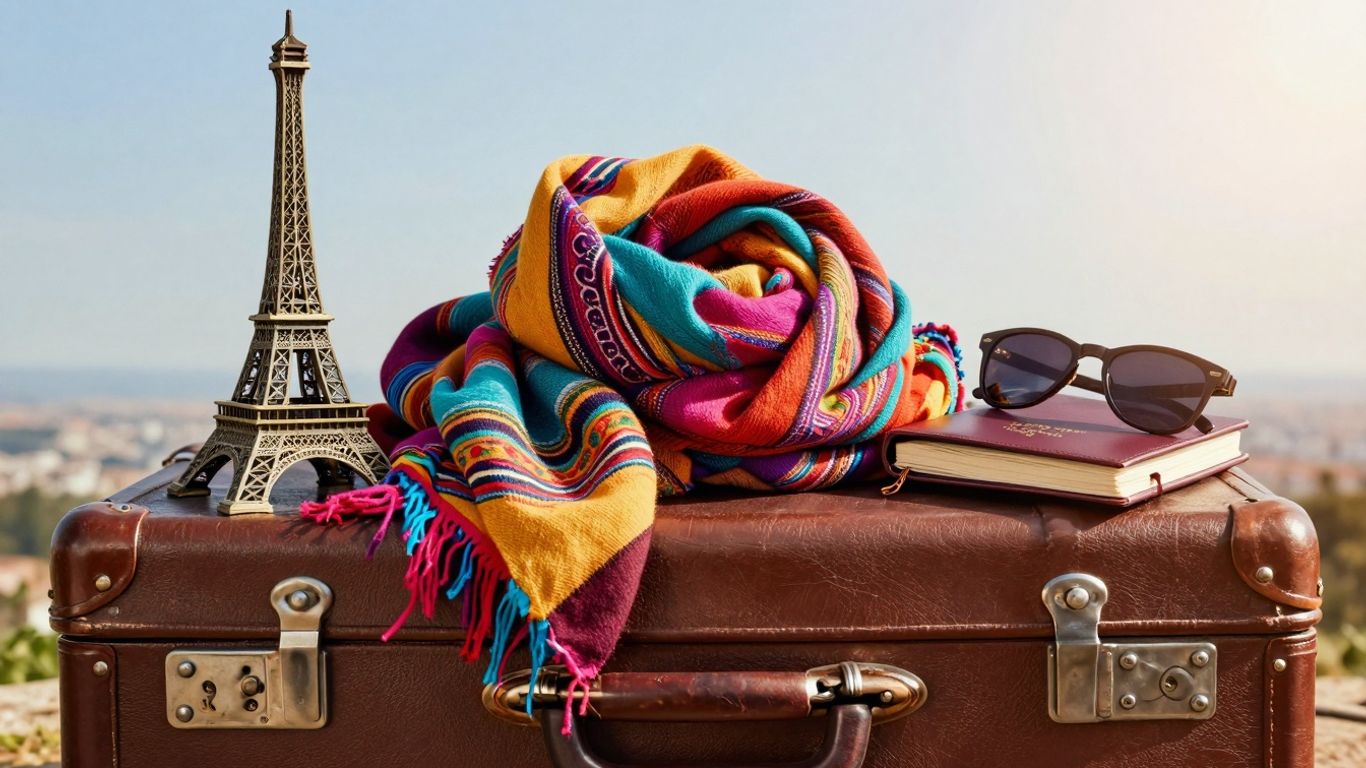 Prezenty świąteczne dla podróżnika, walizka, pamiątki, paszport.