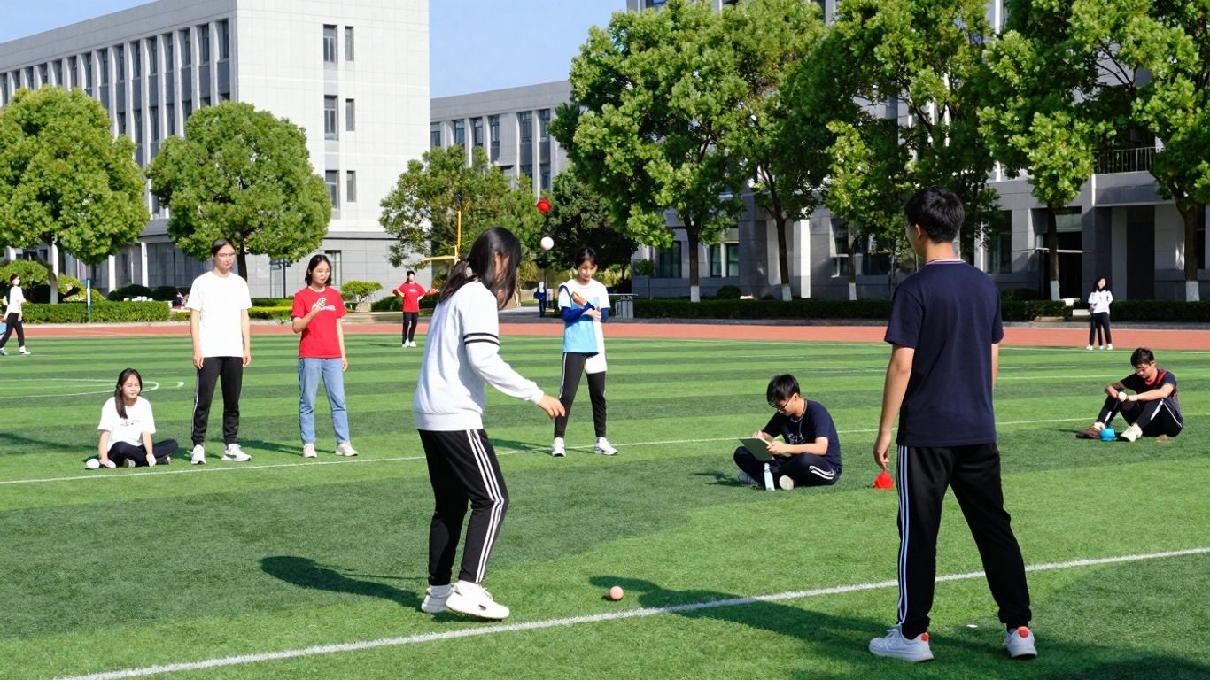 Studenci AWF Kraków na zajęciach rekreacyjnych