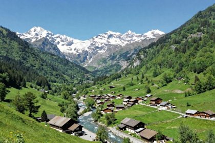 Góry i dolina z Polanicy-Zdrój