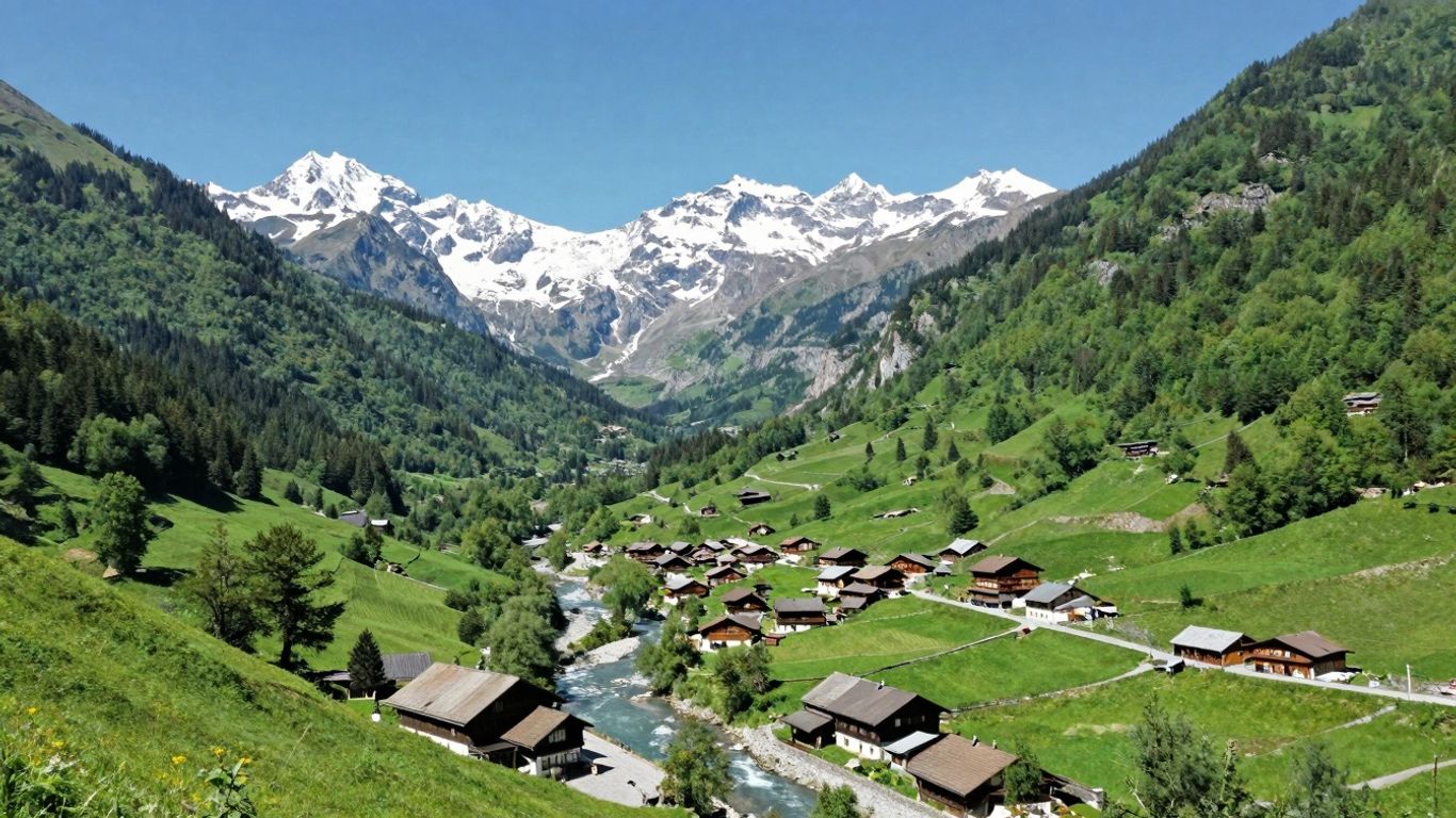 Góry i dolina z Polanicy-Zdrój