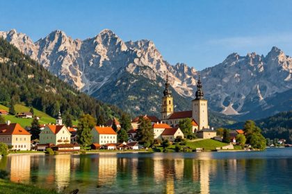 Malownicze krajobrazy Polski, zamki i jeziora.