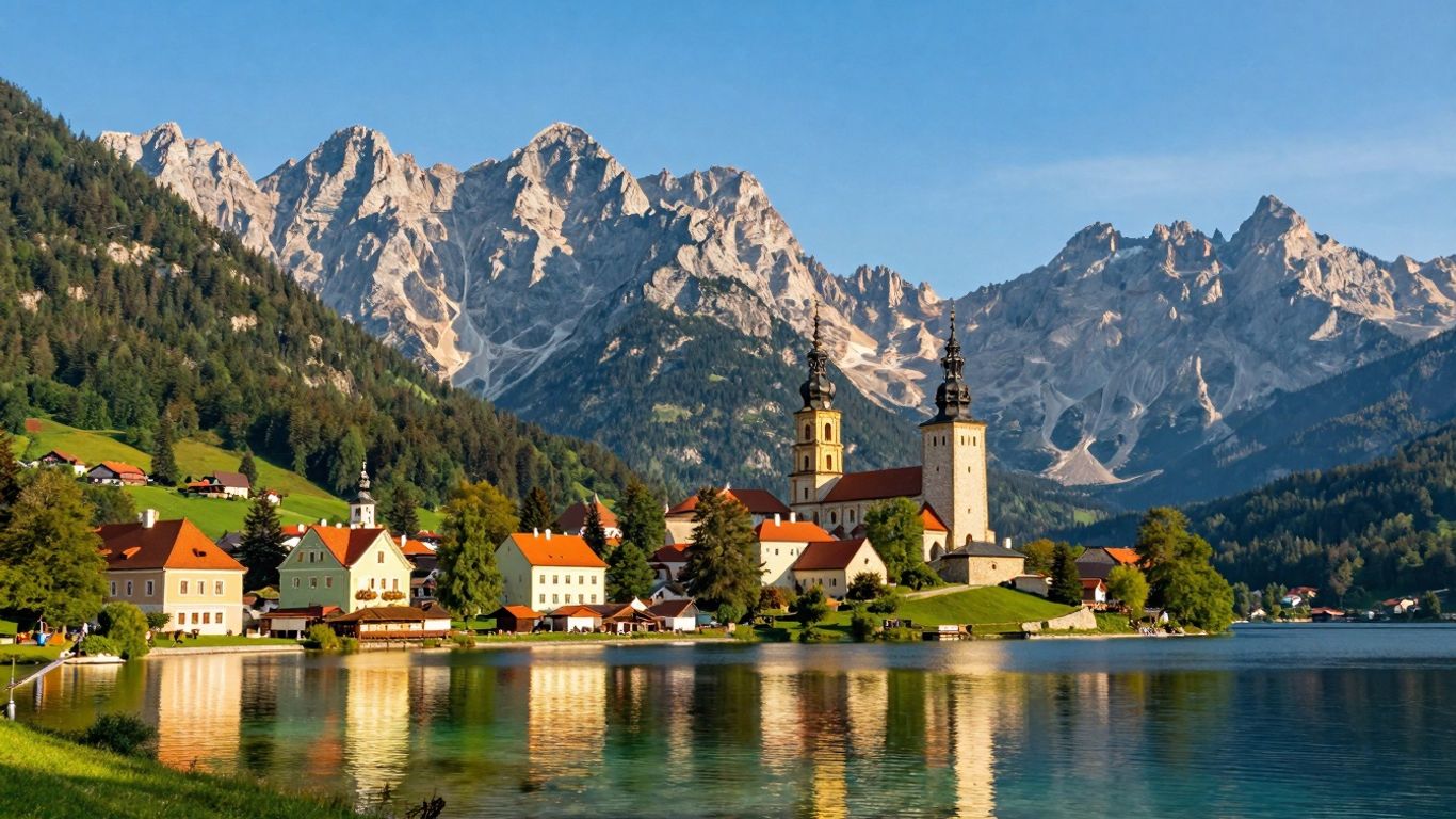 Malownicze krajobrazy Polski, zamki i jeziora.